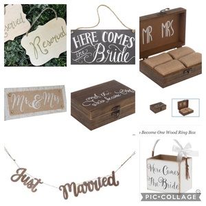 Wedding wooden decorations Bundle